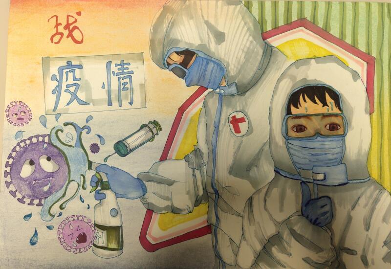 “疫情當(dāng)前，孩子們有‘畫(huà)’說(shuō)”作品展播（三十五）