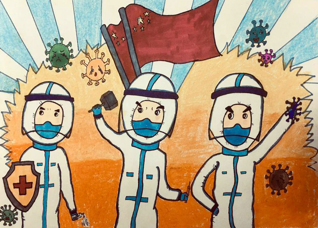 “疫情當(dāng)前，孩子們有‘畫’說”作品展播（三十九）