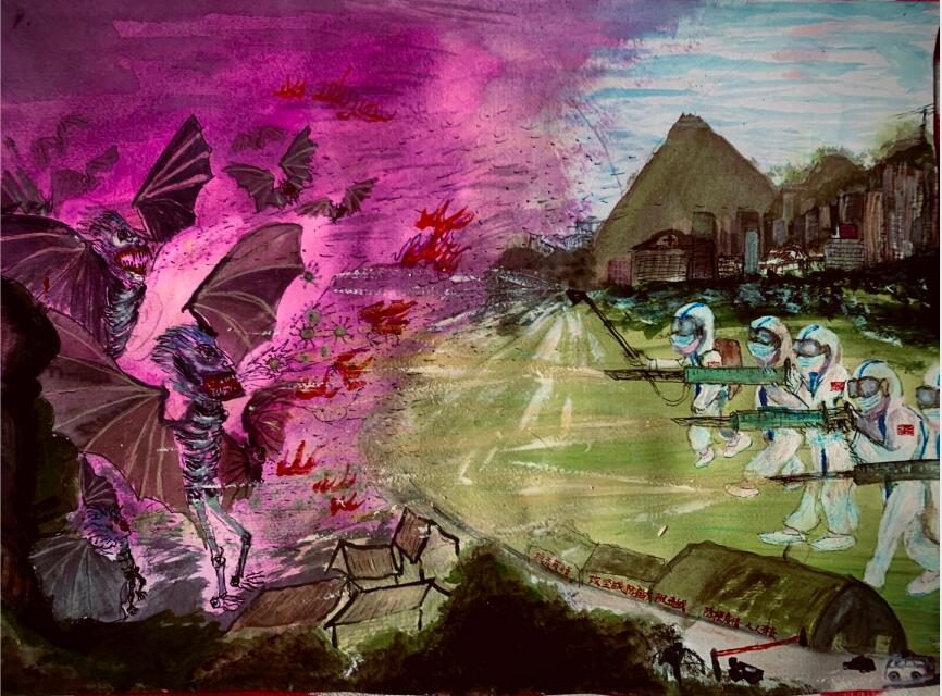 “疫情當前，孩子們有‘畫’說”作品展播（四十三）