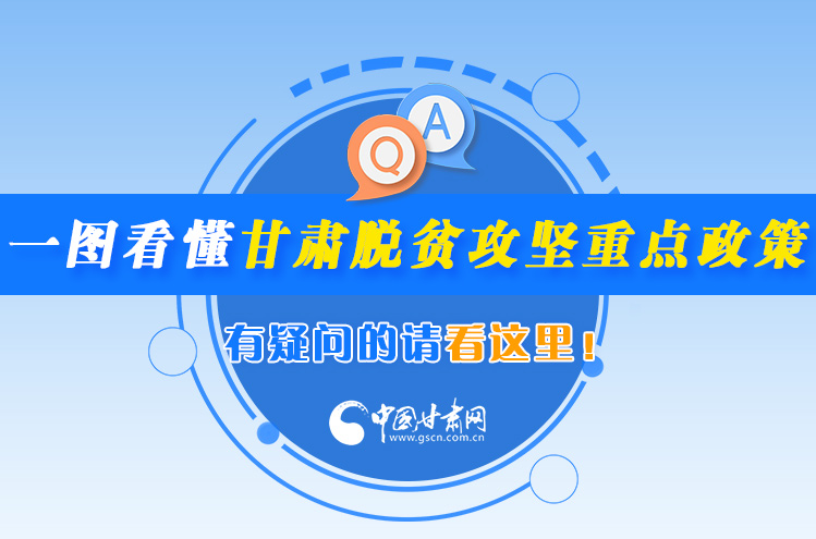 一圖看懂甘肅脫貧攻堅(jiān)重點(diǎn)政策，有疑問的請(qǐng)看這里！