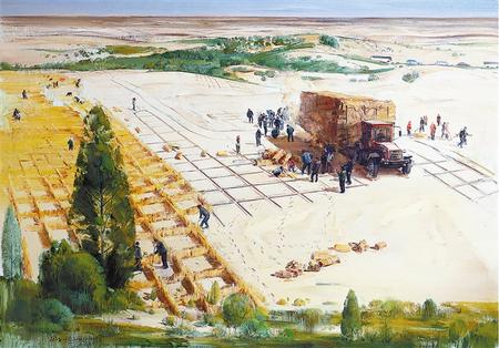 為時(shí)代楷模造像 ——八步沙“六老漢”三代人專題美術(shù)作品展選登