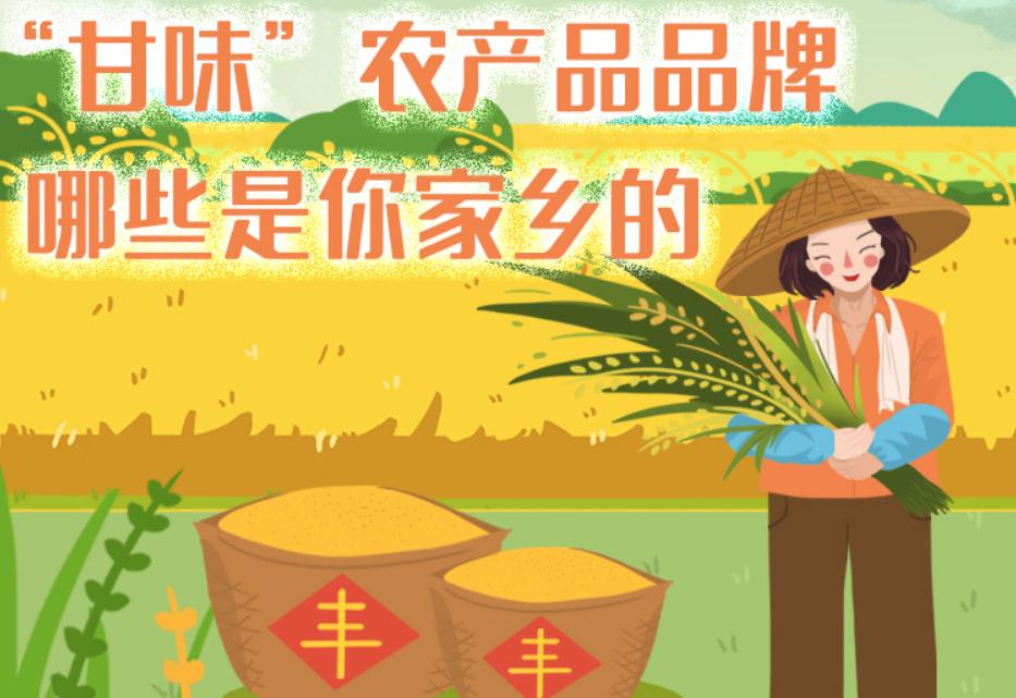 一圖帶你了解“甘味”農(nóng)產(chǎn)品品牌 ，哪些是你家鄉(xiāng)的？