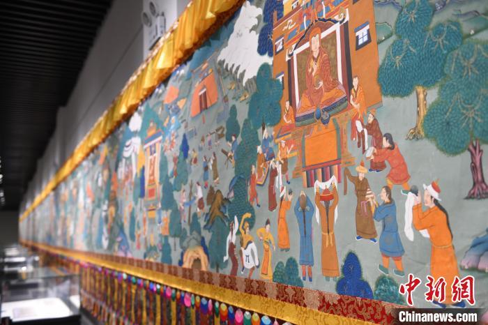 8月20日，“塔影河聲吉祥千年——涼州會盟暨蘭州與武威文物聯(lián)展”在蘭州市博物館開展。戴文昌 攝