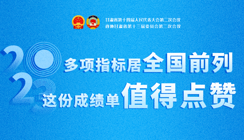 【聚焦2024甘肅兩會】3D海報(bào)|多項(xiàng)指標(biāo)居全國前列！甘肅這份成績單值得點(diǎn)贊