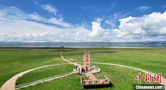 2024年6月，甘肅甘南州碌曲縣尕海湖。(資料圖)高瑩 攝