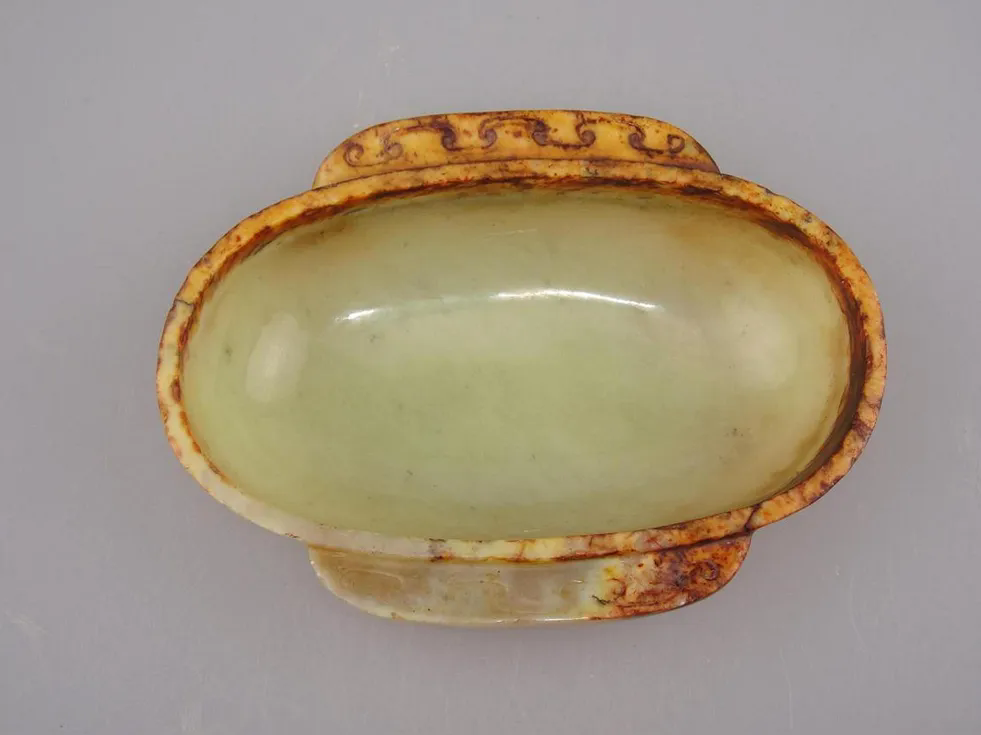 ▲隋唐時期的瑪瑙羽觴(陜西省博物館藏)