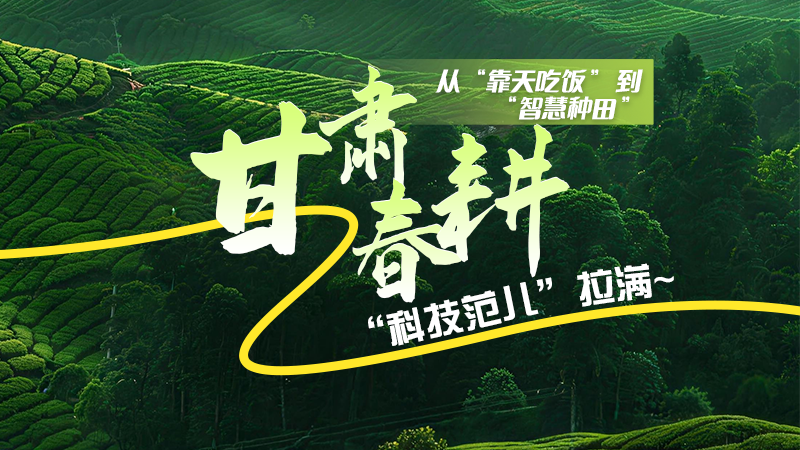 長圖|從“靠天吃飯”到“智慧種田”，甘肅春耕“科技范兒”拉滿